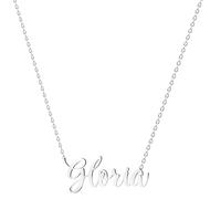 various Collana con nome in acciaio inox, ciondolo con nome personalizzato in argento per collana da donna, regali personalizzati da donna, per mamme, ragazza, coppie, migliore amica, Plateado,