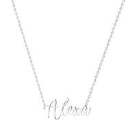 various Collana con nome in acciaio inox, ciondolo con nome personalizzato in argento per collana da donna, regali personalizzati da donna, per mamme, ragazza, coppie, migliore amica, Plateado,