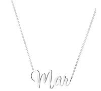 various Collana con nome in acciaio inox, ciondolo con nome personalizzato in argento per collana da donna, regali personalizzati da donna, per mamme, ragazza, coppie, migliore amica, Plateado,