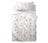 various Completo letto reversibile per neonati 60x120 cm, 100% cotone, con copripiumino e federa. Completo copripiumino 90 x 120 cm con federa 60 x 40 cm (rainbow)