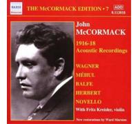 Various Compose Mccormack Edition Vol. 7, The: 1916 - 18 Acoustic Recordin (CD)