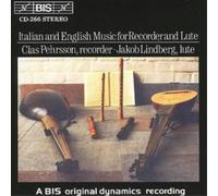 Various Composer Italian and English Music for Recorder and Lute (Pehrsson (CD)