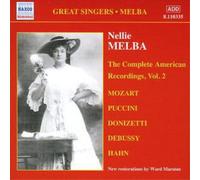 Various Composers Complete American Recordings Vol. 2, The - Nellie Melba (CD)