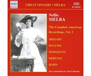 Various Composers Complete American Recordings Vol. 2, The - Nellie Melba (CD)