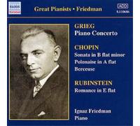 Various Composers Great Pianists: Friedman (CD) Album
