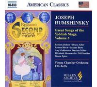 Various Composers Great Songs of the Yiddish Stage, Vol. 3 (Jaffe, Vienna Co)