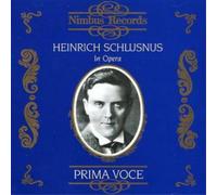 Various Composers Heinrich Schlusnus in Opera (CD) Album