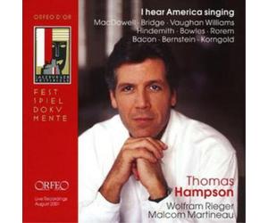 Various Composers I Hear America Singing (Hampson, Rieger) (CD) Album