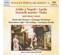 Various Composers Italian Popular Songs Vol. 2 (Mazzei, Schmidt, Pertile) (CD)