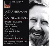 Various Composers Lazar Berman at Carnegie Hall (CD) Album
