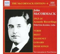 Various Composers Mccormack Edition Vol. 4: 1913 - 14 Acoustic Recordings (CD)