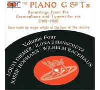 Various Composers Piano G and T's Vol. 4 (Backhaus, Hoffman, Eibenschutz) (CD)