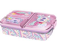 Various Contenitore per bambini, porta pranzo con 3 scomparti, per asilo, con divisore, in plastica, senza BPA, idea regalo per i bambini (Ksi Meritos)