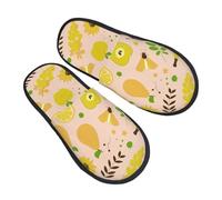 Various Fruits And Bees Unisex Scarpe Da Casa Morbide Slippers Calde Scarpe Di Cotone Per Invernali Esterno Interno L