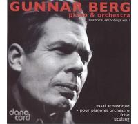 VARIOUS Gunnar Berg: Historical Recordings, Vol. 1 (CD) Album