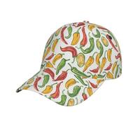 Various Kinds of Chilis Cappello da Baseball Confortevole Tesa Curva Cappelli Golf Traspirante Cappello Trucker per Uomo Corsa Caccia