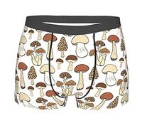 Various Mushroom Confortevole Boxer Slips da Uomo Slip Uomo Intimo Vita Elastica E Sportivo Boxer Briefs S