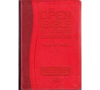 Various Open Your Bible: OT Commentary (Red IL) Book NUOVO