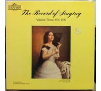 VARIOUS OPERA THE RECORD OF SINGING VOL 3 1926-1939 vinyl record