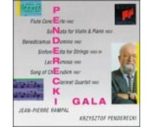 Various Penderecki Gala: Flute Concerto; Sonata for Violin and Piano; Bened (CD)
