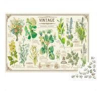 Various Plants, Flowers, And Herbs Puzzle 1000 Pezzi Per Adulti Vintage Botanical Illustration Puzzle Legno Premium Idea Regalo Uomo E Donna Idea Regalo Per Lei O Lui Regalo Personalizzato Antistress