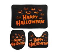 Various Pumpkin Grimace Set Di Tappetini Da Bagno 3 Pezzi Assorbente Tappetino Da Bagno Morbida Tappeto Con Profilo A U Per La Casa Toeletta Doccia