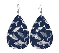 Various Sea Fish Pattern Orecchini Da Donna Stampato Pendenti Leggera Orecchini Per Festa Della Mamma Feste