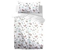 various Set copripiumino reversibile 60 x 120 cm, 100% cotone, include un copripiumino e una federa. Set copripiumino 100 x 135 cm con federa 60 x 40 cm (rainbow)