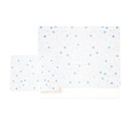 various Set Lenzuola Lettino Neonato 60x120 cm, 100% Cotone Extra Morbido, Include Lenzuolo con Angoli, Lenzuolo Sopra e Federa, Biancheria Letto Bambino Traspirante Motivo Luna Blu