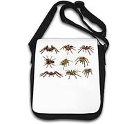 Various Spiders Creepy Crawlers - Borsa a tracolla spaventosa, colore: Bianco
