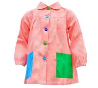 various Vestaglia scolastica per bambini Babi scuola bambino o ragazza per asilo e scuola quadrata con botoens, Collo arancione, 5 anni