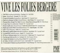 Various - Vive Les Folies Bergeres(B.Sylva-Arletty-C.Dauphin-Damia Etc..)