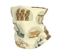 Various World Sights Architectural Landmarks Retro Stampato Sciarpa A Mezza Faccia Multiuso Sciarpa A Tubo Protezione del Viso per Pesca Donna Bambini