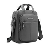 VARLIVOO Borsello Uomo Tracolla Borsa a Spalla Borsa a Tracolla Mini Borsa Messenger Casuale Borsa Crossbody per Viaggio Lavoro Ciclismo Scuola Impermeabile Poliestere Borsetta Grigio