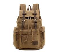 VARLIVOO Zaino Uomo Vintage in Tela per PC Portatile 14 Pollici