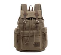 VARLIVOO Zaino Uomo Vintage in Tela per PC Portatile 14 Pollici