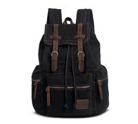 VARLIVOO Zaino Uomo Vintage in Tela per PC Portatile 14 Pollici
