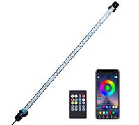 VARMHUS Impermeabile LED Acquario Lampada,Fish Tank Light con telecomando e controllo App,DIY Spectrum Full Color&Intelligent Timing e Dimming,29 modalità luce e 4 modalità di musicale RGB (58cm)