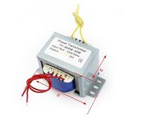 VARNOK Trasformatore di Potenza EI Trasformatore di Potenza EI AC-AC 220V 380V Ingresso 9V 12V 18V 24V 36V 110V 24V-0-24V trasformatore di Isolamento 50W/VA Trasformatore elettronico(24V)
