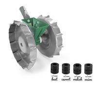 5X Ugello Tamburo Fila Giardino Metallo Precisione Seminatrice Verdura Manuale