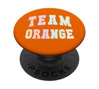 Varsity TEAM ARANCIONE Summer Camp Squad Gioco di guerra Scuola Spirito PopSockets PopGrip Adesivo