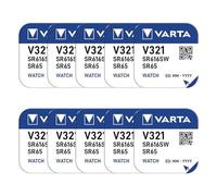 Varta 10 batterie a bottone 321 1,55 Volt Argento SR616SW SR65 Single-use battery