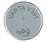 VARTA 14501391 - Batteria a bottone V391 da 1,5 Volt, capacità 40 mAh, sistema chimico di ossido d'argento, per dispositivi elettronici quotidiani per garantire un'alimentazione ottimale
