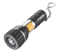 Varta 16601 Torcia LED da Mano Day Light Mini, 1 pila Ministilo AAA Longlife Power incl, 9 Lumen, pratico anello porta chiave, tascabile, componenti antiurto (alluminio, gomma, plastica ABS), Nero