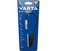 VAR LED BOOK - Lampada da lettura a LED Book Light, 9 lm, argento / nero, 2 bat