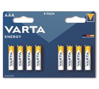 Varta 4103 - Confezione da 8 batterie alcaline AAA, colore: blu