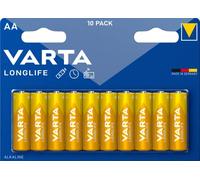 Varta Longlife Confezione da 10 batterie alcaline AA LR6 1,5 V