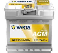 VARTA 550901054K262 Dynamic AGM A9 Batteria 12V 50Ah 540A B13 per VW Taigo (CS1)