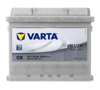 VARTA 5524010523162 SILVER Dynamic C6 Batteria 12V 52Ah 520A LB1 per VW KAEFER