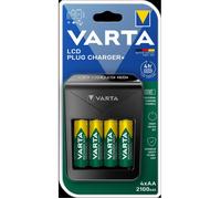 Varta 57687101441 Caricabatterie Rete per 4 Batterie Stilo AA 2100mAh